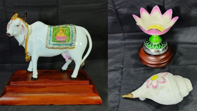 Photo of पीएम को भेंट की गई गुलाबी मीनाकारी के कमल में शंख और कामधेनु गाय, इन शिल्पियों ने किया था तैयार